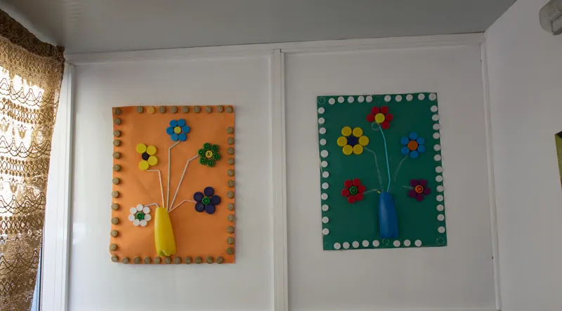 Manualidades de los residentes que dan calidez al hogar Fuente Clara